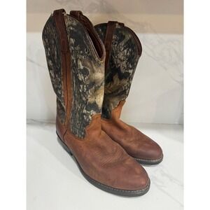 Laredo Cowboy Boots Mossy Oak Camo Brown Men's Western Boots